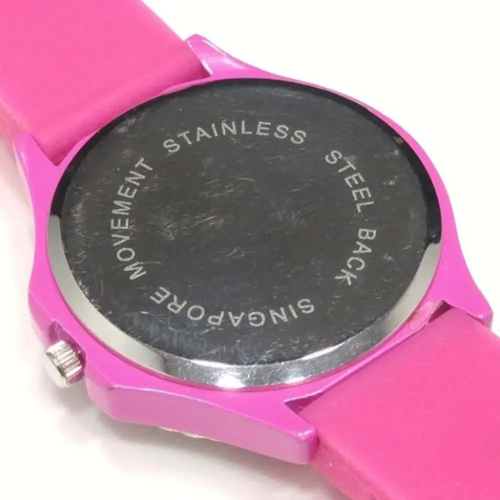 Eikon Rhinestone Hot Pink Ladies Watch, Needs Watch Battery, 9 Inches
